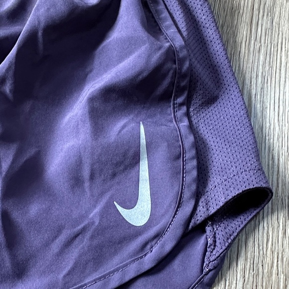 Nike Women's Dark Purple Athletic Shorts - Picture 2 of 6